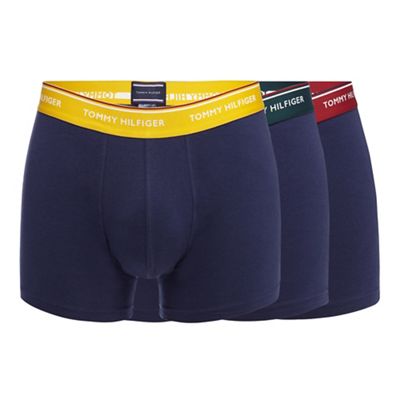 Tommy Hilfiger Pack of three navy hipster trunks